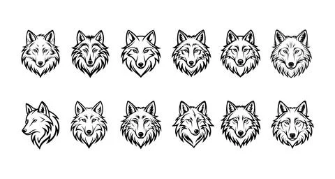 Wolf Head Vector Illustration Stock Illustration