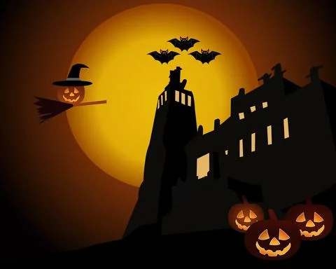 Wolf horror Stock Illustration