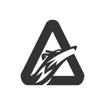 Wolf initial A Illustration Icon Brand Isolated Stock-Illustration