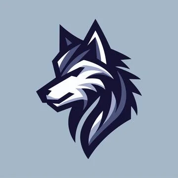 Wolf logo design template Stock Illustration