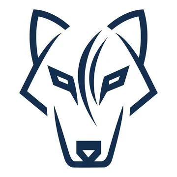 Wolf Logo Design Template .Wolf head illustration icon Template Stock Illustration