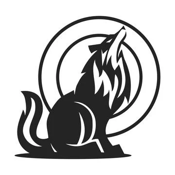 Wolf Logo template Isolated. Brand Identity. Icon Abstract Vector graphic Stock-Illustration