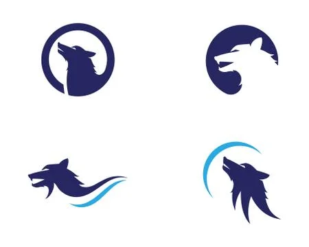 Wolf Logo Template vector Stock Illustration