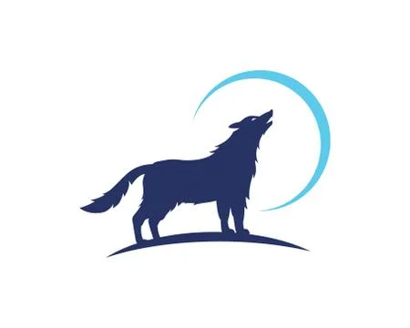Wolf Logo Template vector Stock Illustration