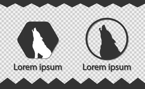 Wolf logo template,design element.vector illustrator Stock Illustration