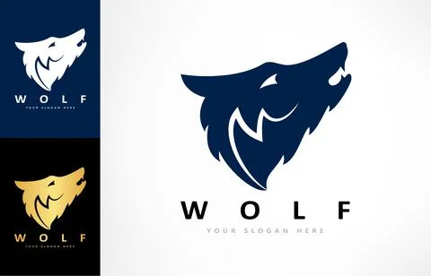 Wolf logo vector. Animal design. Stock Illustration