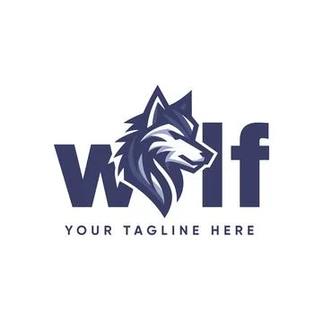 Wolf logo vector template Stock Illustration