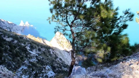 Wolf Pass the two sisters Stock Footage 105945209