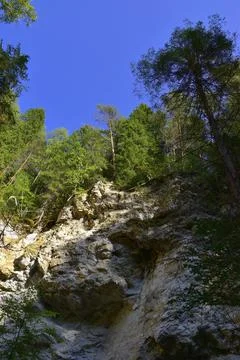 Wolf pit is the largest karst sinkhole on the territory of the Mazuevskaya ka Stock Photos