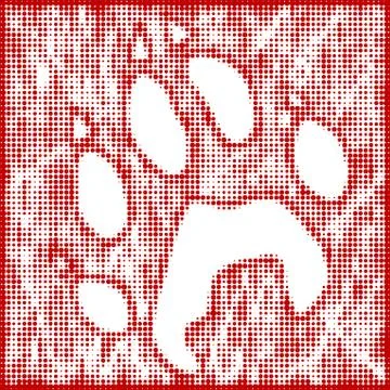 Wolf print Stock Illustration