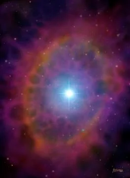 Wolf-rayet star Stock Illustration