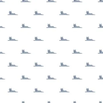 Wolf seamless pattern creating a wild animal background イラスト素材