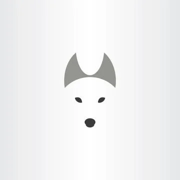 Wolf symbol logo design vector icon Illustrazione stock