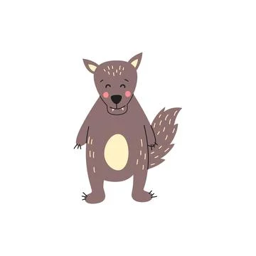 Wolf. Vector logo. wildlife. Wild wolf. Vector illustration Stock Illustration