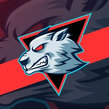 Wolf vector mascot logo design with modern illustration concept style for badge Stock Illustration