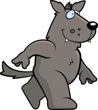 Wolf Walking Stock Illustration