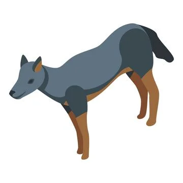 Wolf wild icon isometric vector. Predator carnivore Stock Illustration