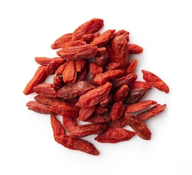 Wolfberries on a white background Stock Photos