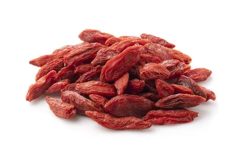 Wolfberries on a white background Stock Photos