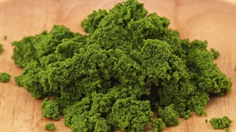 Wolffia globosa or swamp algae or water meal. Super food. Stock Footage 311519780