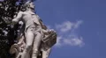 Wolfgang Amadeus Mozart Statue Monument Burggarten Vienna Blue Sky Copy Space HD Footage