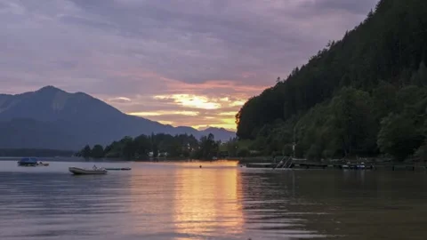 Wolfgangsee Timelapse Stock Footage 130701336