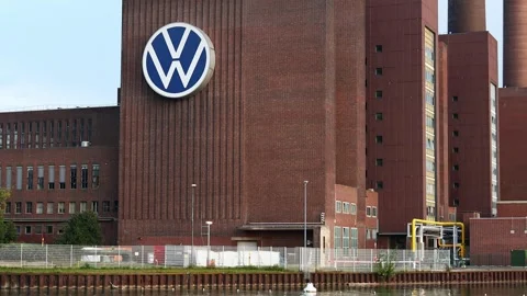 Wolfsburg, lower saxony., germany - 28 09 2023: the volkswagen factory in wol Stock-Footage 251992472