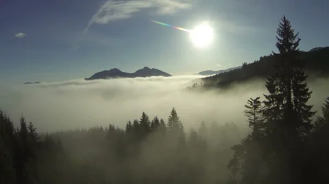 Wolken Berge Ready Stock Footage 33032462