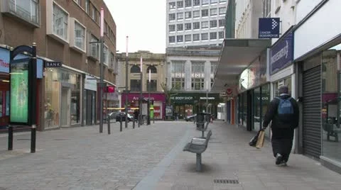Wolverhampton City Centre Video stock 11527874
