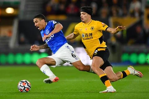 Wolves 2 Everton 1 Foto stock