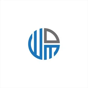 WOM Letter monogram Initial Logo Design Template Vector Illustration. WOM e.. Illustrazione stock