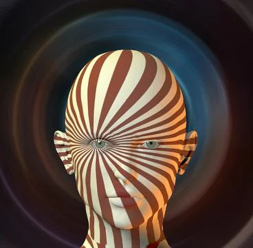 Woman. 3D Rendering Stock Illustration