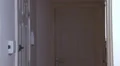 Woman arrives home unstable HD Footage