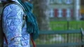 Woman artist walking in city, looking for inspiration, creative person solitude HD Footage