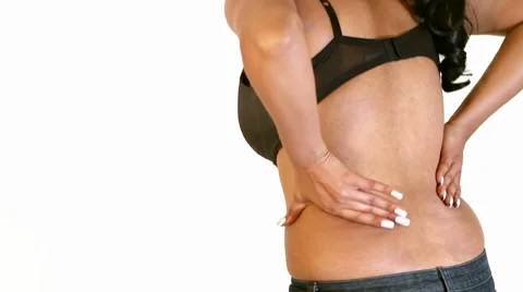 Woman Backache Video stock 8522081