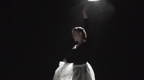 Woman Ballet Dancer Dancing Stock Footage 62019671