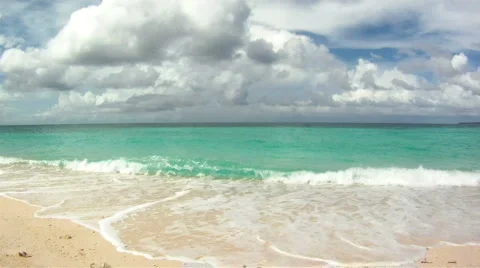 Woman on a beach Video stock 1075765