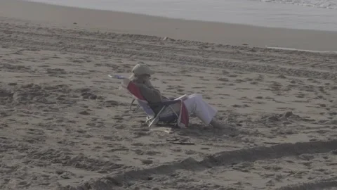 Woman at the beach Stock Footage 239921619