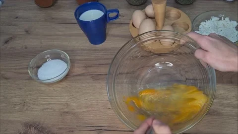 Woman Beating Eggs Video stock 220727509