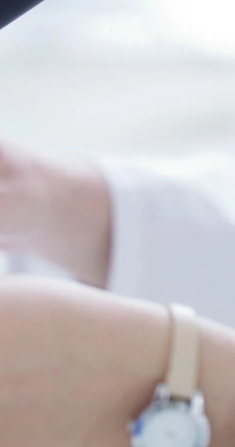 Woman, blood sample and microscope for virus, review or medical research for Stock Footage 336738659