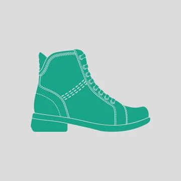 Woman boot icon Stockillustratie