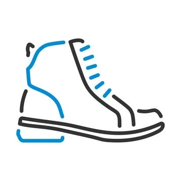 Woman Boot Icon Illustrazione stock