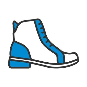 Woman Boot Icon 스톡 일러스트