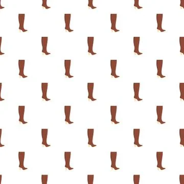 Woman boots pattern seamless Illustrazione stock