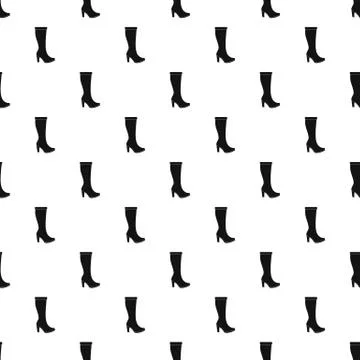Woman boots pattern vector seamless Illustrazione stock