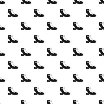 Woman boots pattern vector seamless Stock Illustration