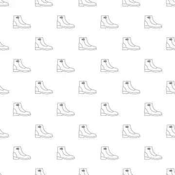Woman boots pattern vector seamless Illustrazione stock