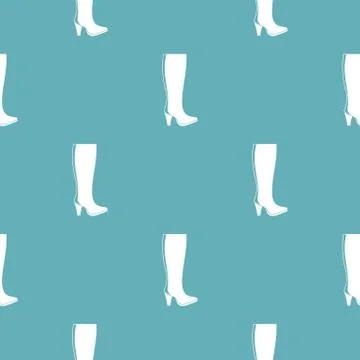 Woman boots pattern vector seamless Stock Illustration