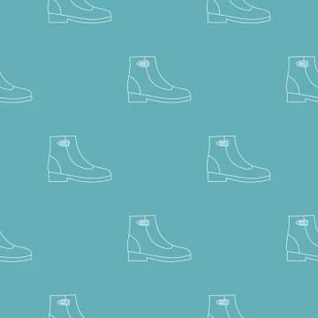 Woman boots pattern vector seamless Stock Illustration
