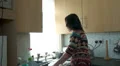 Woman bored doing the washing up HD Footage